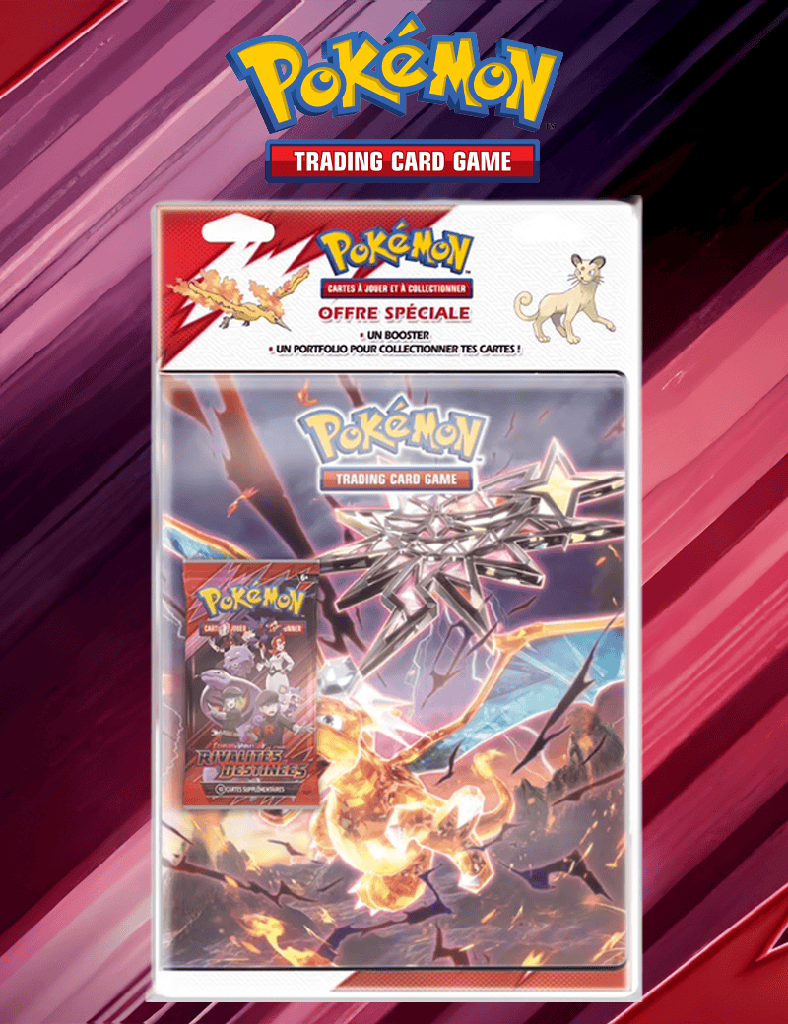 Portfolio Rivalités Destinées -  Cahier Aléatoire Pokémon et Booster VF EV 10 Écarlate et Violet